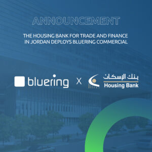 Bluering and Housing Bank for Trade and finance logos